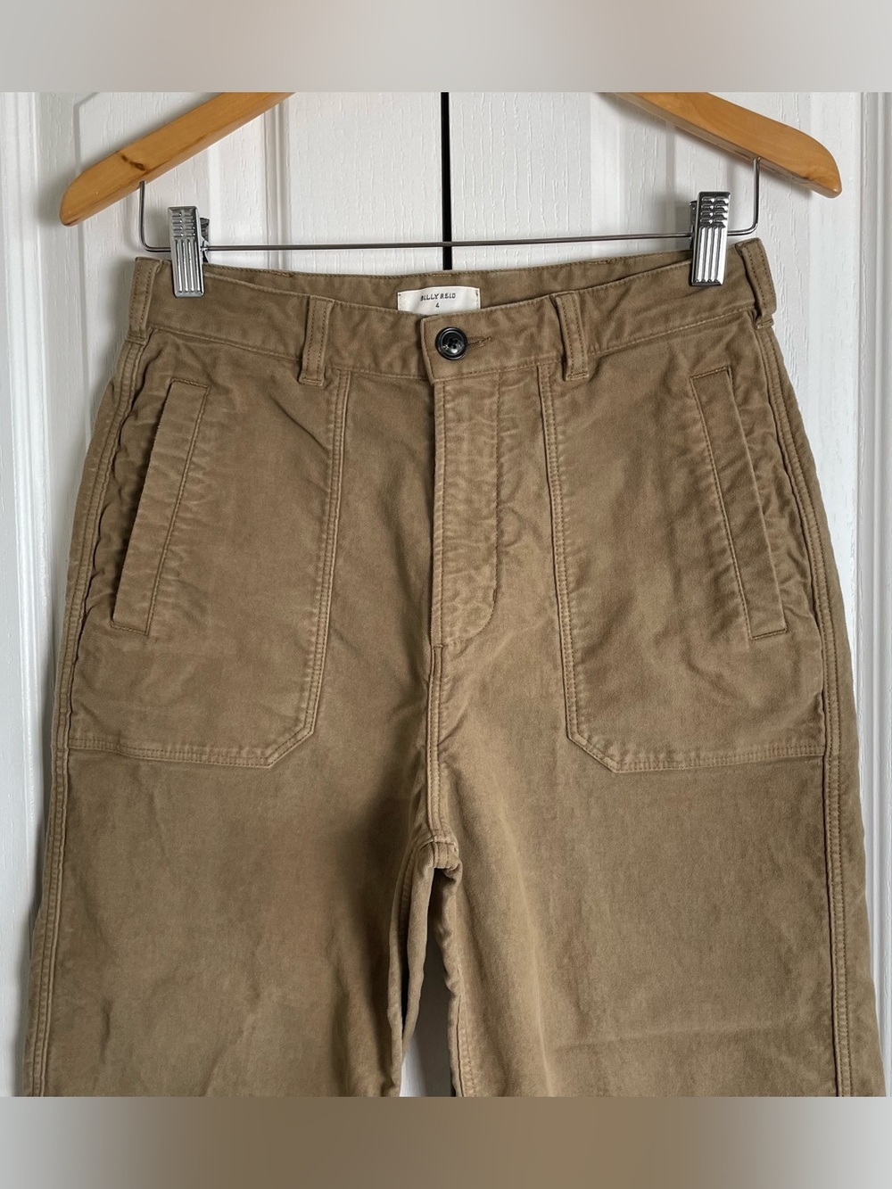 Billy Reid Moleskin Utility Capri Pants Women’s 4 Brown Straight Minimalist - Picture 2 of 14